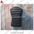 wholesale V-neck zebra-stripen knit sweater